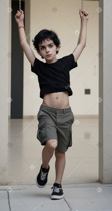 Greek child boy with  black hair