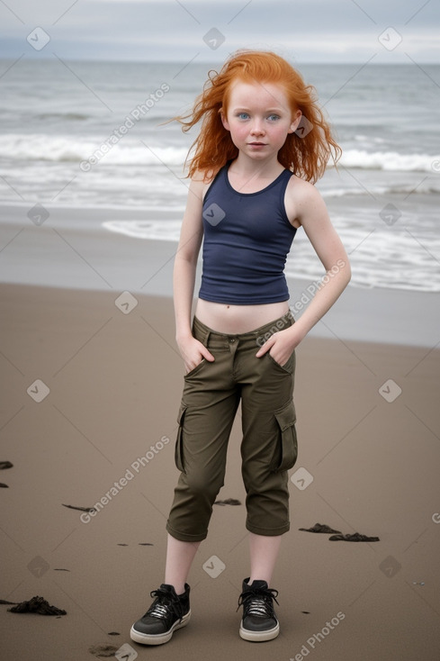 Icelandic child female with  ginger hair