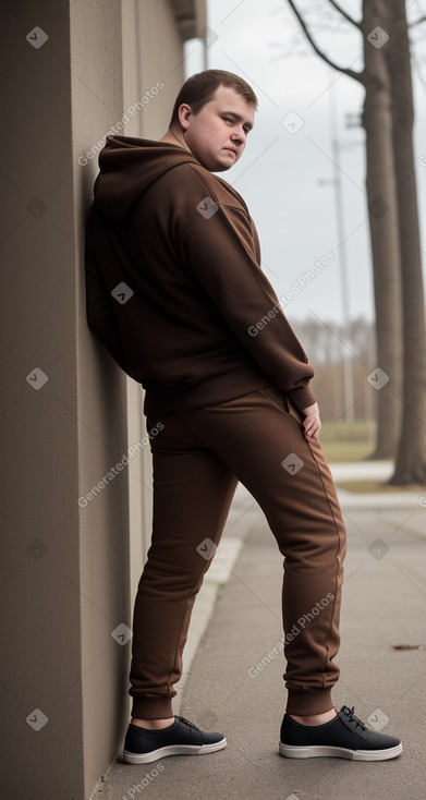 Belarusian adult male with  brown hair