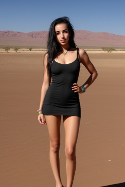 Moroccan young adult female with  black hair