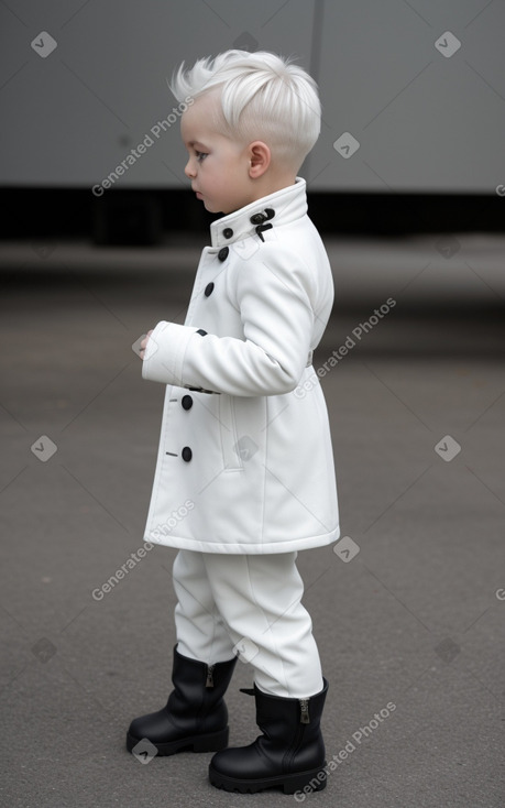 Slovak infant male with  white hair