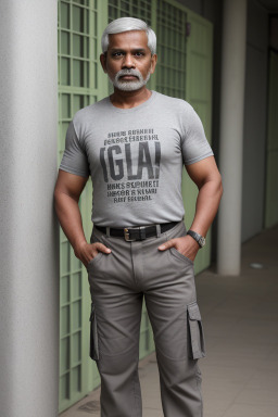 Bangladeshi middle-aged male with  gray hair