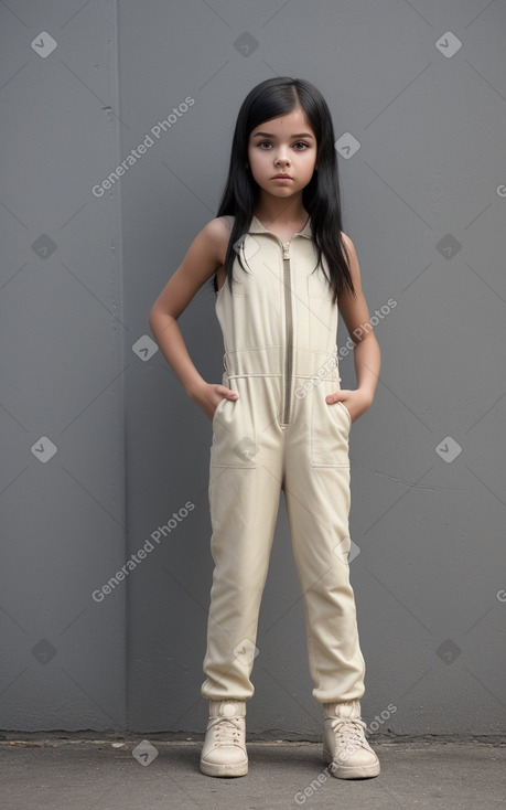 Child girl with  black hair