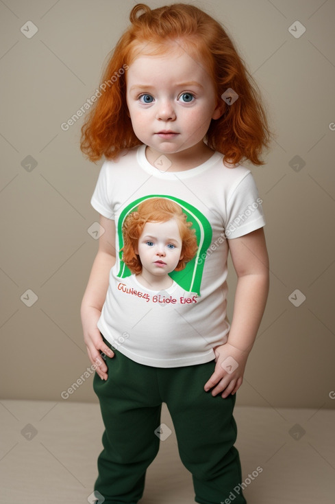 Irish infant girl with  ginger hair