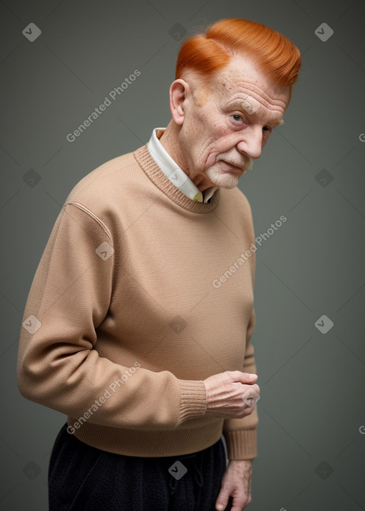 Ukrainian elderly male with  ginger hair