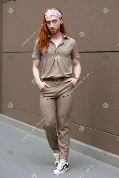 Algerian adult non-binary with  ginger hair