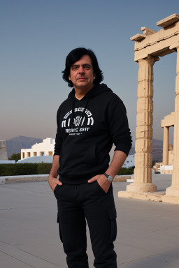 Greek 45 years male with  black hair