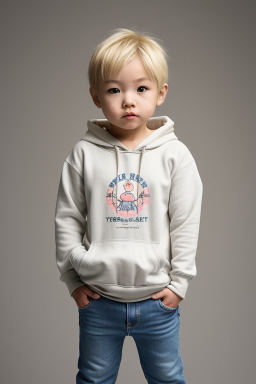 Japanese infant boy with  blonde hair