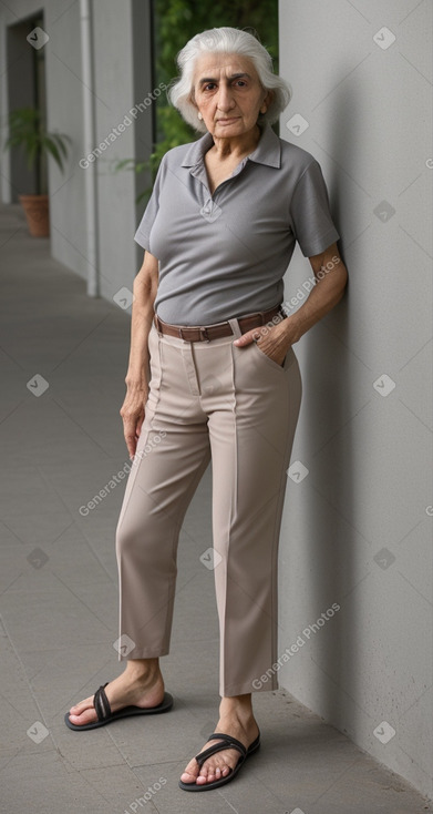 Armenian elderly female with  gray hair