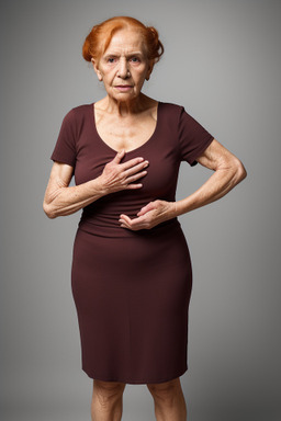 Tunisian elderly female with  ginger hair