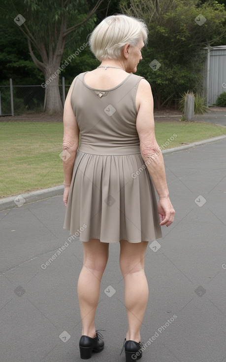 New zealand elderly female with  blonde hair