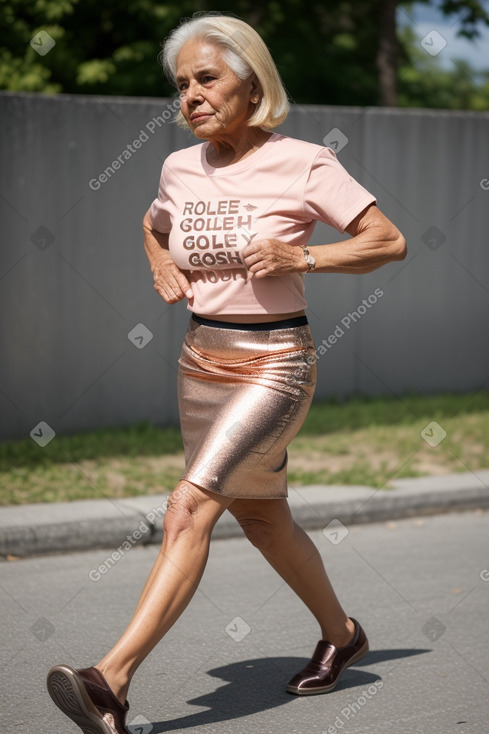 Honduran elderly female with  blonde hair