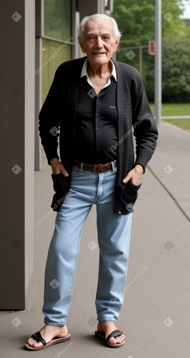 Austrian elderly male with  black hair