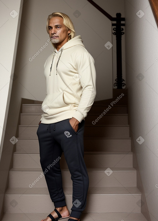 Brazilian 45 years male with  blonde hair