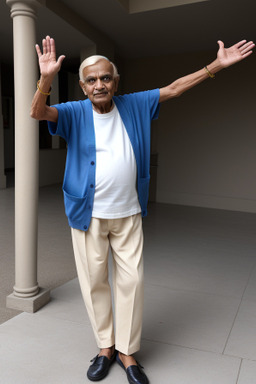 Indian elderly male with  blonde hair