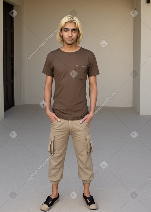 Saudi arabian adult male with  blonde hair