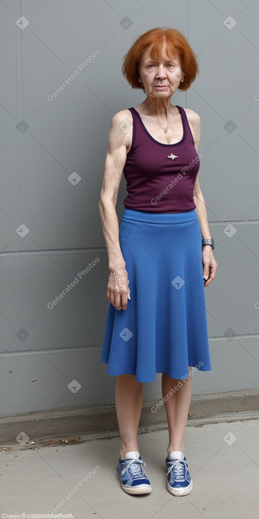 Russian elderly female with  ginger hair