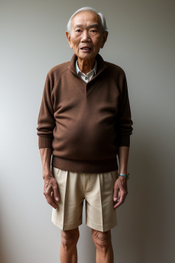 Singaporean elderly male with  brown hair