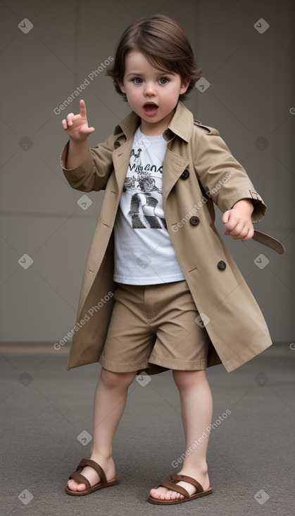 French infant boy with  brown hair