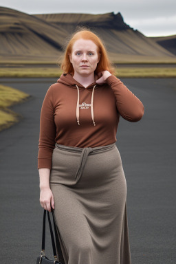 Icelandic 45 years female with  ginger hair