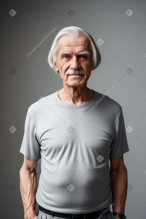 Lithuanian elderly male with  gray hair