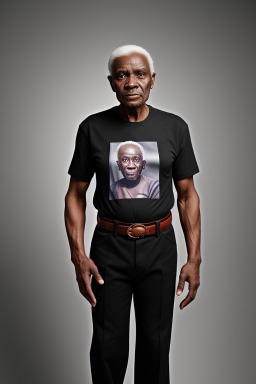 Nigerian elderly male with  black hair