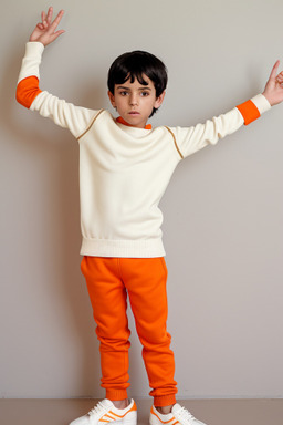 Moroccan child boy with  white hair