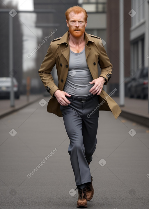 Dutch 45 years male with  ginger hair