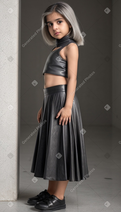 Bahraini infant girl with  gray hair