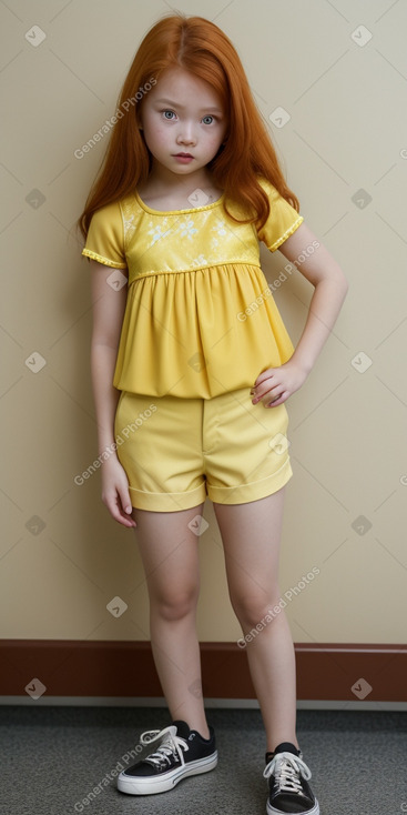 Singaporean child girl with  ginger hair