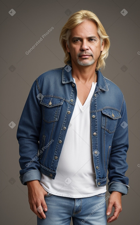 Brazilian middle-aged male with  blonde hair