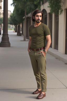 Iraqi adult male with  brown hair