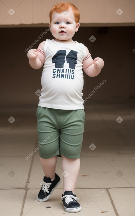 Tanzanian infant boy with  ginger hair