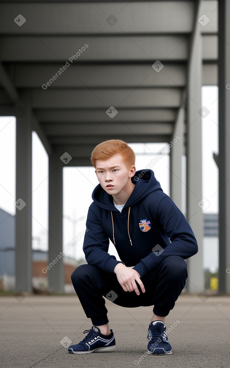 Thai teenager boy with  ginger hair