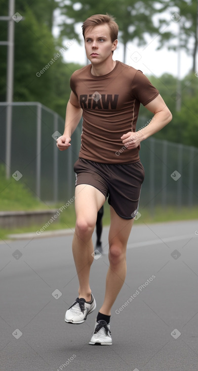 Finnish adult male with  brown hair