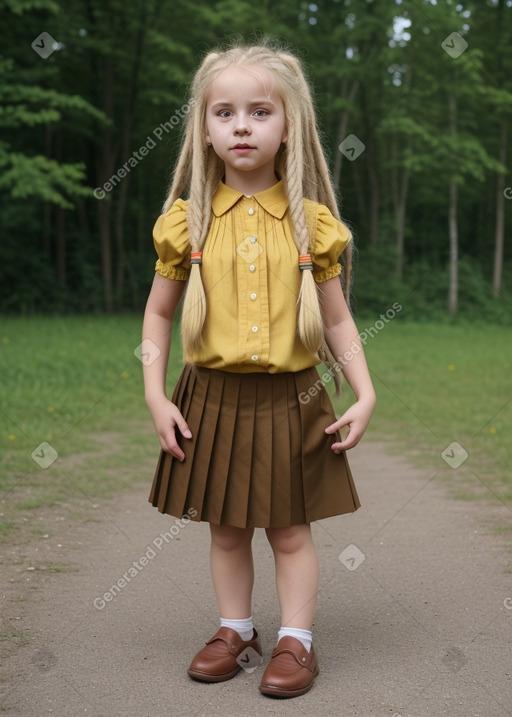 Belarusian child girl with  blonde hair