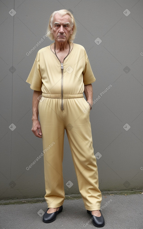 Slovak elderly male with  blonde hair