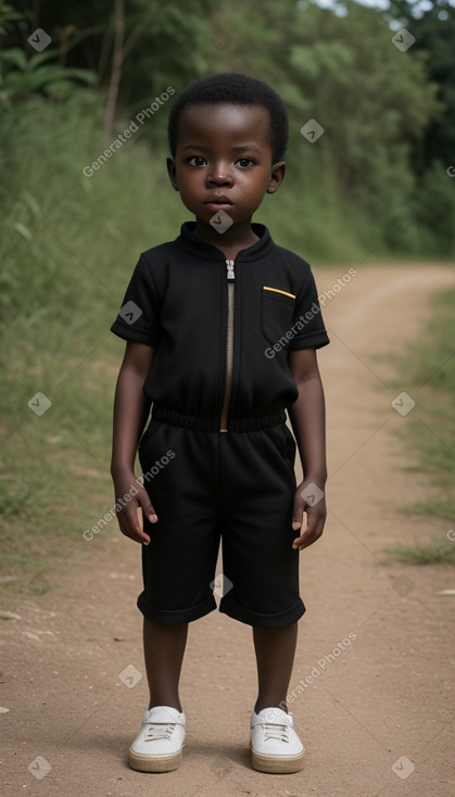 Togolese infant boy with  black hair