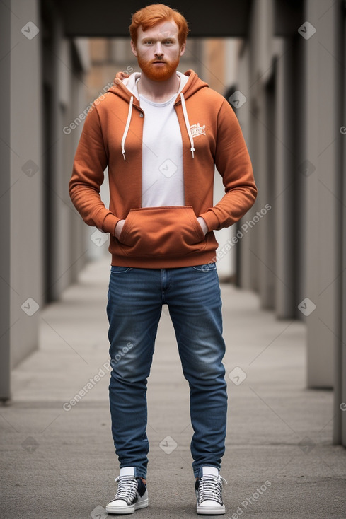 Italian adult male with  ginger hair