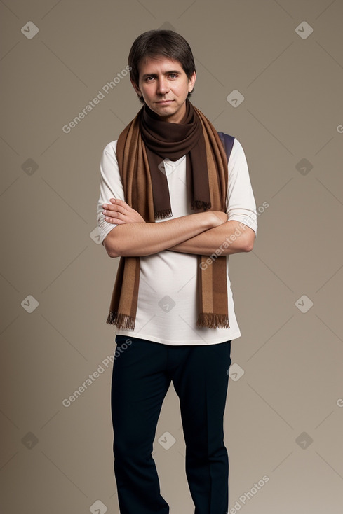 Paraguayan adult male with  brown hair