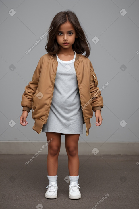 Child female with  brown hair