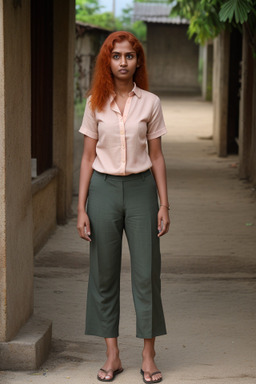 Sri lankan adult female with  ginger hair