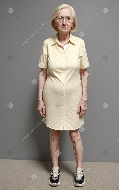 Elderly female with  blonde hair