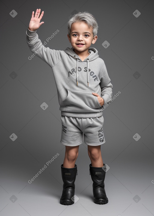 Portuguese infant boy with  gray hair