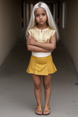 Child female with  white hair