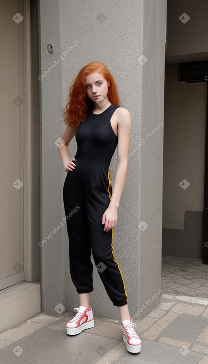 Greek teenager girl with  ginger hair