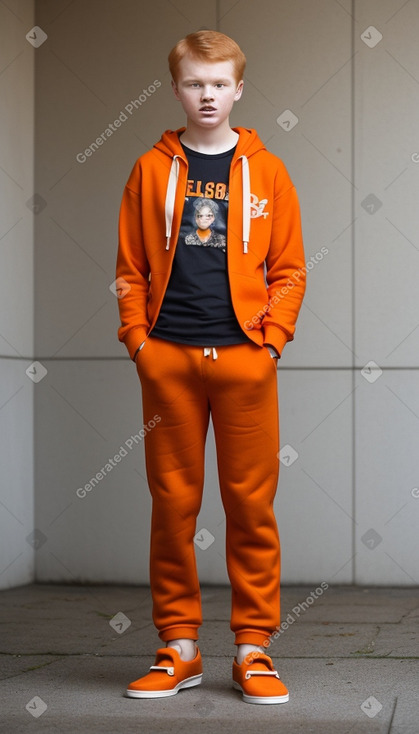 Lithuanian teenager boy with  ginger hair