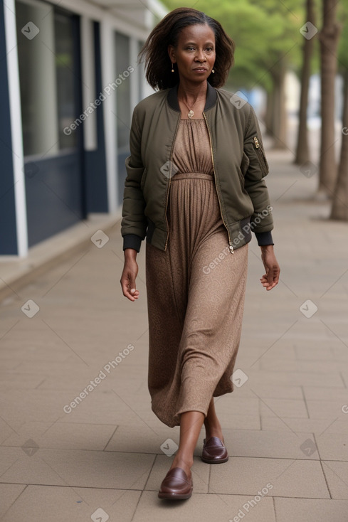 Senegalese middle-aged female with  brown hair