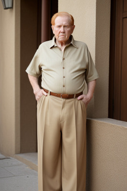 Spanish elderly male with  ginger hair