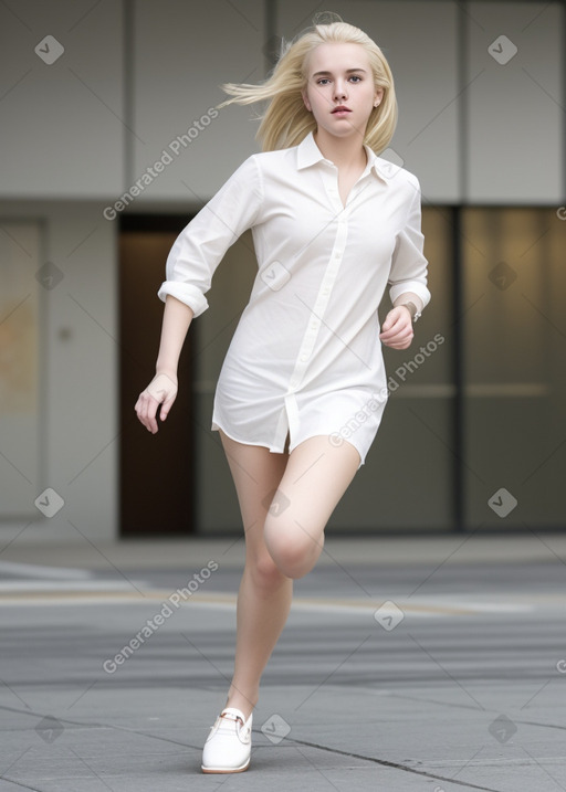 Young adult female with  blonde hair